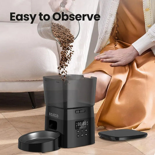 2L Automatic Pet Food Dispenser with Buttons