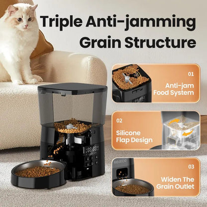 2L Automatic Pet Food Dispenser with Buttons