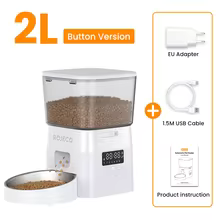 2L Automatic Pet Food Dispenser with Buttons