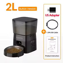 2L Automatic Pet Food Dispenser with Buttons