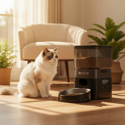 2L Automatic Pet Food Dispenser with Buttons